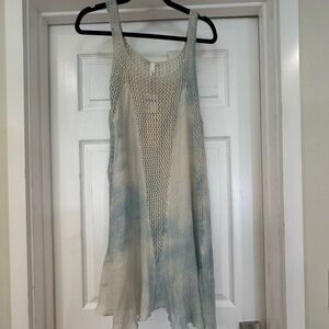 Elan Tye Dye Knit & Crochet Tunic Cover-up - BRAND NEW!